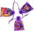 50Pcs Purple Organza Bags 3x4 inch, Small Mesh Gift Bags Drawstring Halloween Candy Treat Pouches Wedding Party Holiday Favor Bag...