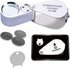 Pineapple 30X Jewelers Loupe Magnifier with Light, Jewelry Eye Loop Lighted Pocket Magnifying Glass for Coins, Diamonds, Gems, Plants (Metal)...