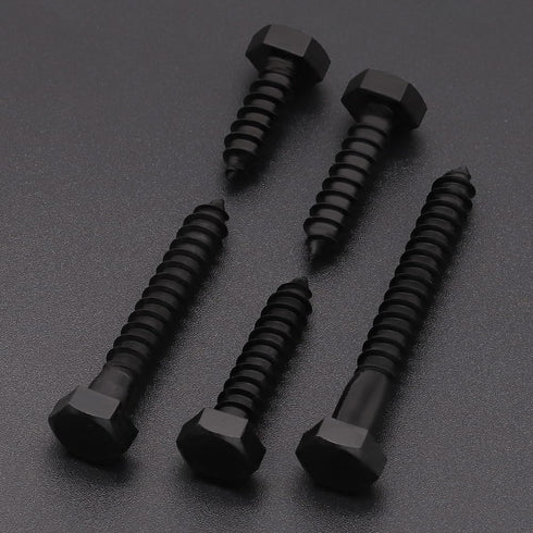 1/4 x 4" (10 Pack) Stainless Steel Hex Lag Bolts, Hexagon Head Lag Screws Bolts, Stainless Steel 304 (18-8), UNC Coarse Thread, Tip Point, Deck Sc...
