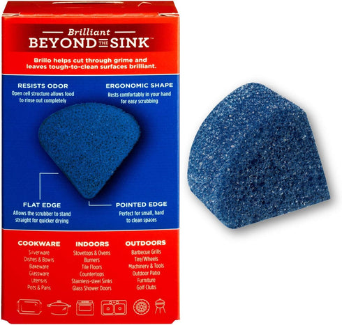 Brillo Scrub Max Heat Activated Sponges, Strong & Long Lasting, Innovative Technology, 2 Count (2 Count (Pack of 3), All Purpose)...