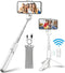 Selfie Stick Tripod with Wireless Remote Controller Pouch Extendable Adjustable Stand Mount Light-Weight V-Log Compatible with All Apple iPhone, S...