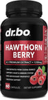 Hawthorn Berry Capsules Supplement - 1330mg 4:1 Hawthorn Extract for Digestion & Heart Health Supplements - Extra Strength Fresh Hawthorn Berry Ex...