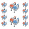 10 Pcs DIN Rail Terminal Blocks?28-12AWG Quick Wiring Cable Connector DIY Push-in Conductor Wire Connectors (2 in 8 Out)...