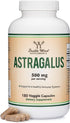 Double Wood Supplements Immune Boosting Astragalus 500mg 180 Capsules - Rich in Flavonoids and Polysaccharides - Non-GMO, Gluten Free, Third Party...