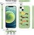 Idocolors Cute Dachshund Dog Phone Case Compatible with iPhone 13 Mini,Green Liquid Silicone Lovely Printted Case,Soft Gel Rubber Full-Body Protec...