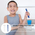 Healifty Denture Brush False Teeth Cleaning Tool Double Sided Toothbrush Denture Cleaning Brush 2pcs (White+Blue)...