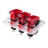 Toggle Switch,Dc 12v Metal wire drawing face plate Car Toggle Switch with LED Indicator For For Racing Sport Competitive Car (RED)...