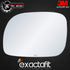 exactafit 8340L Driver Side Mirror Glass Replacement Repair Compatible With Town & Country, Caravan, Grand Caravan, Voyager, Grand Voyager...