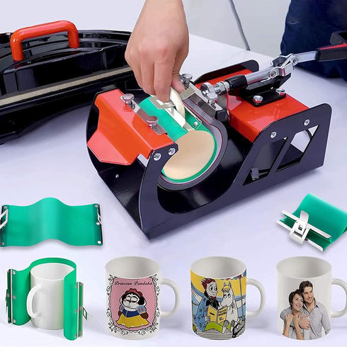 VERSAINSECT icone Sublimation Mug Wrap for Oven, 15 oz and 11 oz Silicone Mug Clamp, Silicone Mug Wrap for Printing Mugs 3D Sublimation Mug Press ...
