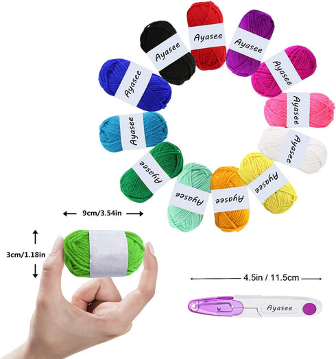Yarn Knitting Loom Crochet Swift Yarn Fiber String Ball Wool Winder DIY Tool Kit (13)...