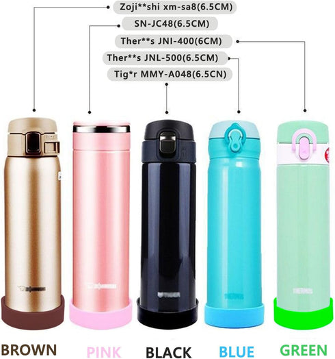 20PCS 65mm Protective Cup Mat Silicone Sleeve Heat-Resistant Water Bottle Holder Insulation Mat Non-Slip Cup Mug Coaster...