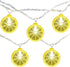 SUNSGNE Lemon LED Decorative String Lights Indoor, 8.5ft Outdoor Hanging String Lights with 10 LED Lemon, Plug in Warm White Fairy Light String fo...