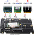 Cablecc Combo M.2 NGFF B-Key & mSATA SSD to SATA 3.0 Adapter Converter Case Enclosure with Switch...