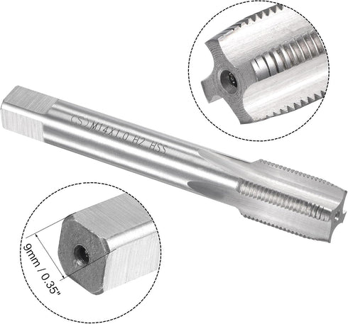 uxcell M14 x 1mm Metric Tap and Die Set, Machine Thread Screw Tap with Round Threading Die, Tap & Die Kit for Nut Screw Bolt Thread Repair...