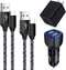Fast Charger Type C Charging Block USB Wall Plug Android Phone Fast Car Charger Adapter C Type Charging Cable 3FT 6FT for Samsung Galaxy S24 S23 S...
