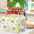 Lemon Flower Toaster Dust Cover Bread Maker Machine Cover, Dustproof Bakeware Protector with Top Hook, 2 Slice Toaster Appliance Cloth Cover, Yell...