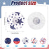 25pcs Adhesive Patch for Libre 2/3, Waterproof CGM Sensor Covers Star Independence Day Blood Sugar Monitor Adhesive Patch American Flag Sensor Sti...