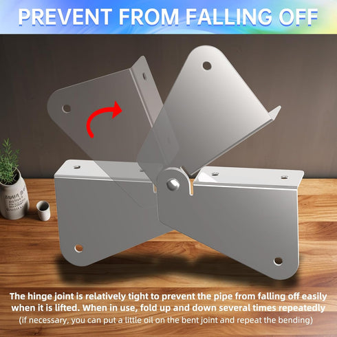 4 Pcs Gutter Extension Hinge, Gutter Downpipe Extension Hinge, Downspout Extension Flip-Up Hinge,Easy DIY Install on Any Size Rectangle or Square ...