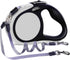 Double Retractable Dog Leash for Two Dogs Up to 50 lbs Per Dog - 16 ft Coupler Dog Leashes for Small Medium Dogs - One Locked System, Non Slip Gri...