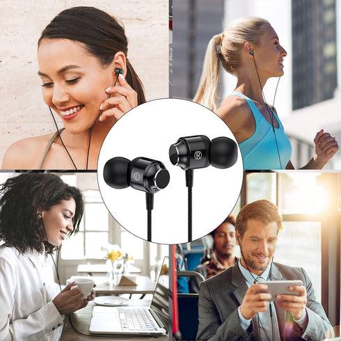 2 Pack USB C Headphones,USB C Wired Earphones with Microphone,Type C Earbuds Compatible with iPhone 15 Pro Max Plus iPad Pro Pixel 8 7 6,Samsung G...