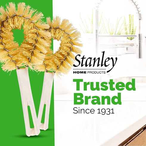 Stanley Home Products Original Vegetable Brush - Sturdy Compact Kitchen Brush for Small to Medium Veggies and Fruits - Removes Dirt Cleans Effecti...