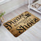 Please Remove Your Shoes Indoor Doormat,Front Back Door Mats with Non Slip Backing,Rustic Wooden Grain Low Profile Welcome Entrance Floor Mat for ...