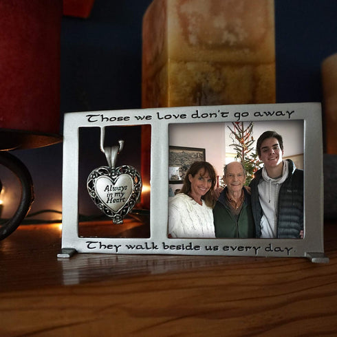 Those We Love Memorial Photo Frame with Vial for Ashes or a Keepsake, Funeral or Sympathy Gift for Loss of Loved One, For 2.5-inch by 2.25-inch ph...