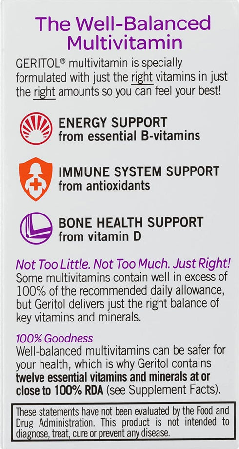 Geritol Multivitamin 100 tab (formerly called Geritol Complete - same product!)...