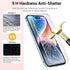 2024 Fashion iPhone 15/14pro Screen Protector, 2Pack Cute Tempered-Glass Film with Diamond For iPhone 15, Full-Coverage Protection, Best Gift Scra...