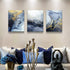 DZRWUBHS Abstract Wall Decor for Living Room Bedroom Wall Art Abstract Ink Wall Painting Wall Artworks Hang Pictures for Office Decoration 3 Panel...