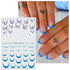 JMEOWIO 12 Sheets Flower Daisy Nail Art Stickers Decals Self-Adhesive Pegatinas Uñas Spring Summer Floral Nail Supplies Nail Art Design Decoration...