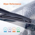 Wiper Blades 28" + 28" Automotive Replacement Windshield Wiper Blades for My Car Premium All-Seasons OE Quality Wipers for front windshield(Set of...