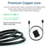 Phantom 2 Charger 5FT USB C Fast Charger Charging Cable Cord Compatible with for Bushnell Phantom 2 Charger, Treblab hd77/HD-Max Speaker, Comiso E...