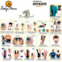 BodyMoves Finger Splints plus sleeve for trigger mallet broken finger post surgery rehabilitation...