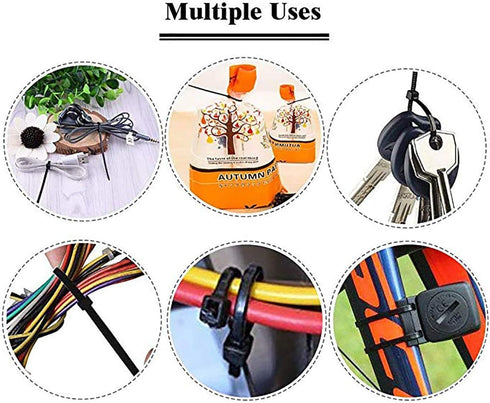 URBEST 100 Pcs Self Locking Wire Cable Zip, Tie Fasten Wrap 4 Inch Nylon Zip Tie (100, Pink)...