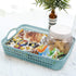 Weaving Plastic Baskets, Set of 6 A4 Paper Storage Tray...