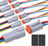 6Pack 4-Pin Waterproof DT Connector Male and Female Wire Connectors with 16AWG 105? 600V Wires and Heat Shrink Tubes, Applicable for Automotive El...