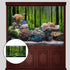 PVC Adhesive Underwater Forest Tank Background Poster Fish Tank Decorations Background Pictures Aquarium PVC Adhesive Poster for Fish Tank...