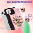 (2in1 for iPhone 15 Plus Case for Women Girls Butterfly Cover Cute Pretty Girly Aesthetic Kawaii Unique Design with Camera Cover and Ring Stand Te...