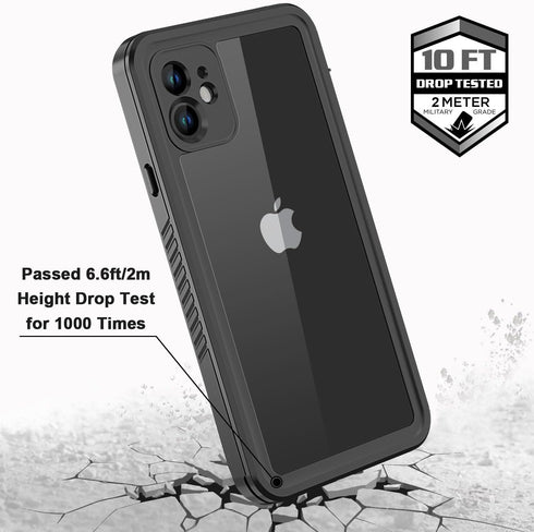 for iPhone 11 Waterproof Case with Screen Protector Full Body Protector Shockproof Dustproof Dirtproof Heavy Duty IP68 Waterproof Case for iPhone ...