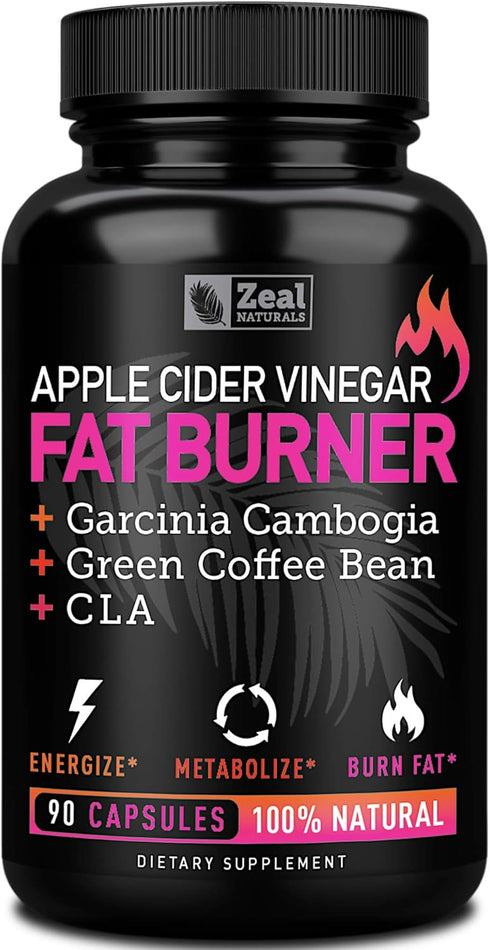 Apple Cider Vinegar Weight Management Pills for Women - Garcinia Cambogia + w. CLA & Green Coffee Bean Green Tea...