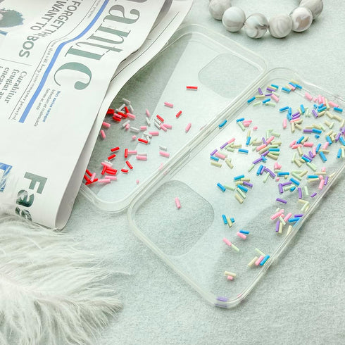 Mulutoo 100g Resin Fake Sprinkles Fake Candy Sprinkles Clay Sprinkles Polymer Sprinkles Polymer Clay Slices for Nail Art DIY Phone Case Crafts (Sa...