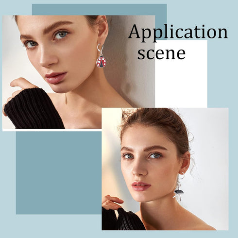 Beebeecraft 1 Box 20Pcs Leverback Earring Findings 925 Sterling Silver Plated French Earring Hooks 15.6x10mm Ear Wire Clip Earring Connector with ...