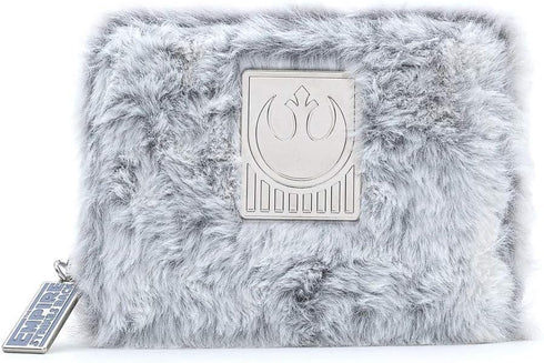 Loungefly x Star Wars The Empire Strikes Back 40th Anniversary Hoth Faux Fur Zip-Around Wallet...