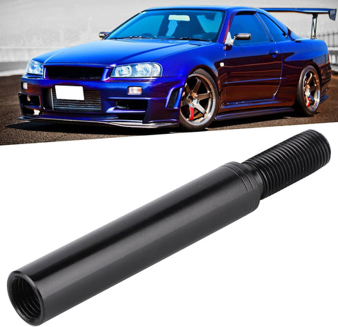 Gear Shifter Extender, 3in Shift Knob Extender Manual Gear Shifter Lever Extension M12 x 1.25 Fit for Mustang...