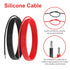 14 AWG Gauge Silicone Wire Electrical Cable?20ft red &20ft Black? Soft & Flexible 0.08 mm Tinned Copper core High Temperature Resistant Silicone W...