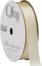 Offray 5/8" Wide Double Face Satin Ribbon, 6 Yards, Ivory White...