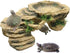 PINVNBY Turtle Basking Platform,Tortoise Resin Dock Resting Rock Reptile Habitat Ornament Hiding Cave Floating Ledge Aquarium Decoration for Beard...