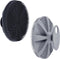 INNERNEED Food-grade Soft Silicone Body Scrubber Shower Brush Handheld Cleansing Skin Brush, Gentle Exfoliating and Lather Well (Black+Gray)...