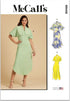 McCall's Misses' Empire Waist Dress Sewing Pattern Kit, Design Code M8406, Sizes 16-18-20-22-24, Multicolor...